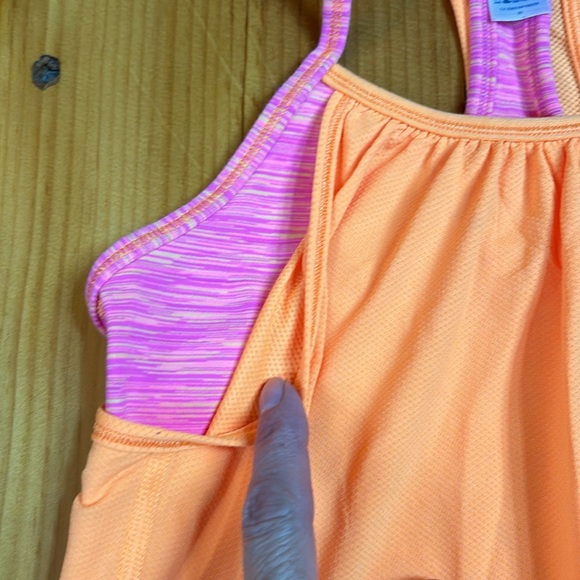 IVIVVA 8 Tangerine/Pink Double Dutch Layered Tank Top - Picture 4 of 6
